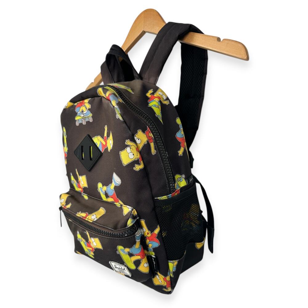 Herschel Supply Co. x The Simpsons Bart Classic XL Black School Backpack Bag - Picture 3 of 10